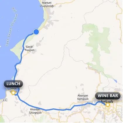 Animated route